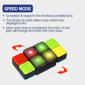 Smart Light Cube interactive STEM puzzle game with LED lights and colorful cube design