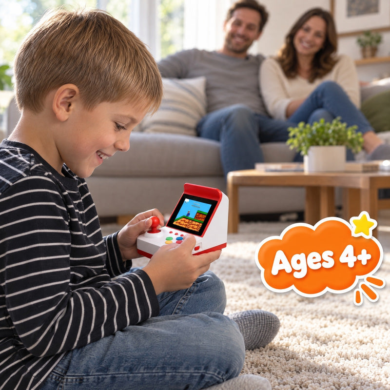 Mini Arcade Retro Game Console with Two Controllers