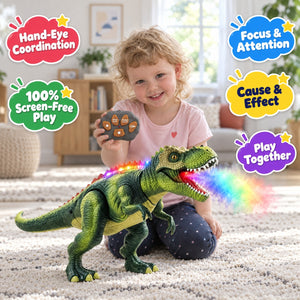 Remote Control Mist-Breathing T-Rex Dinosaur