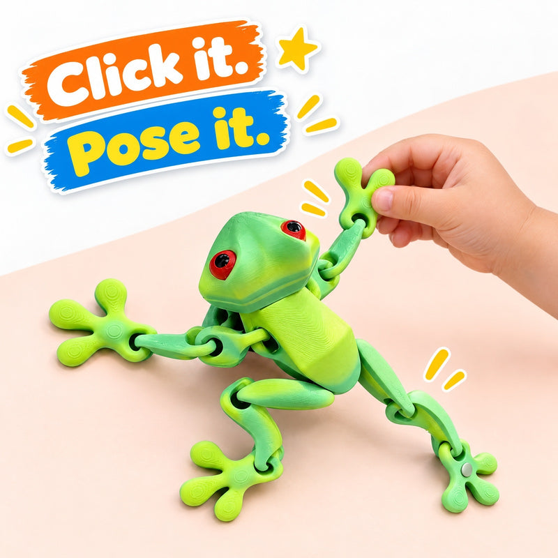 Poseable Magnetic Frog