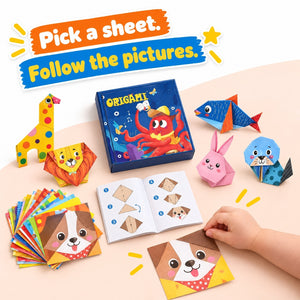 3D Origami Paper Craft Kit with Illustrated Instruction Book