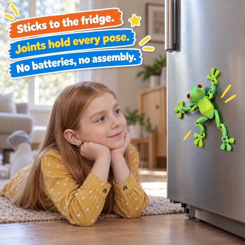 Poseable Magnetic Frog
