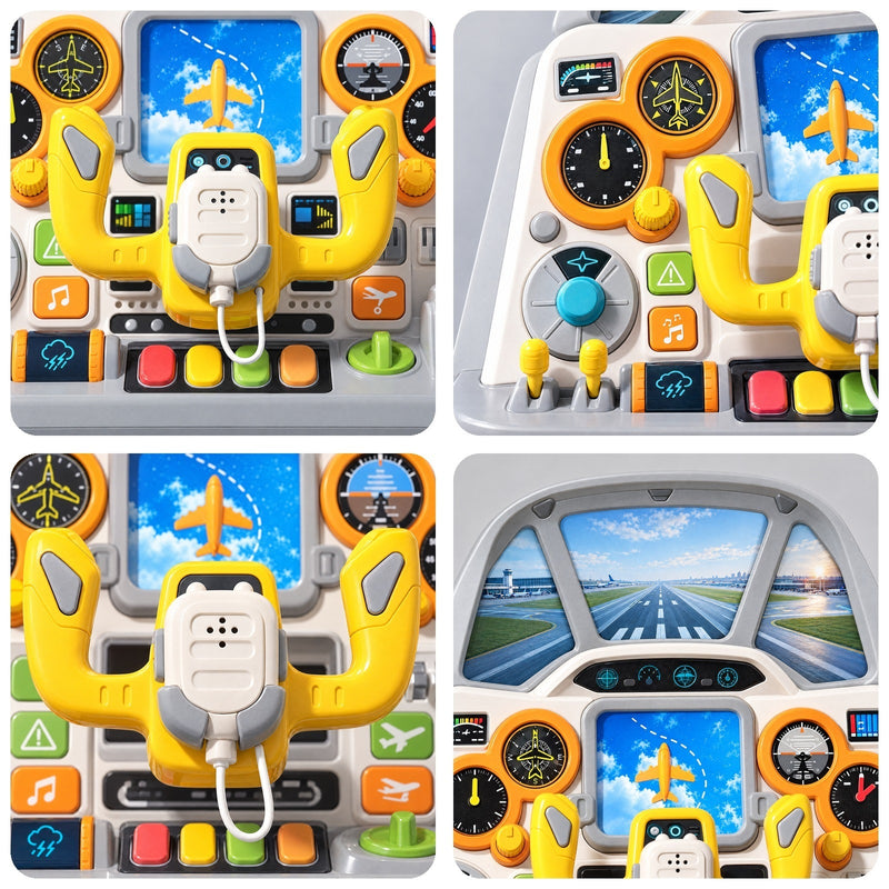 Airplane Cockpit Simulator Playset