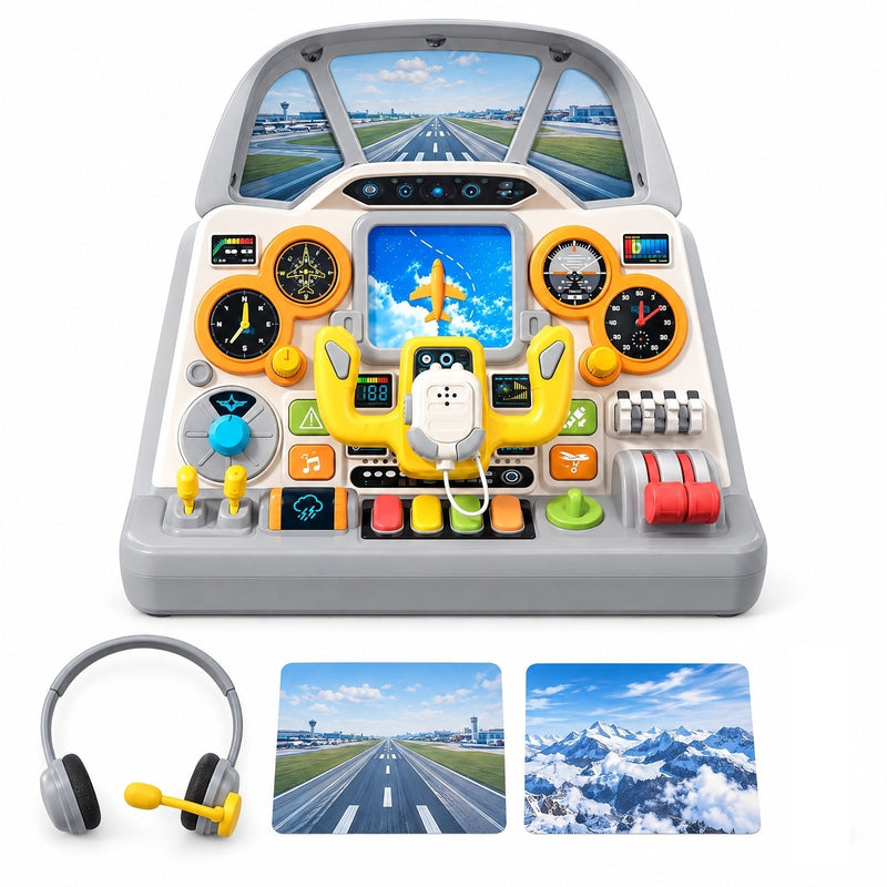 Airplane Cockpit Simulator Playset