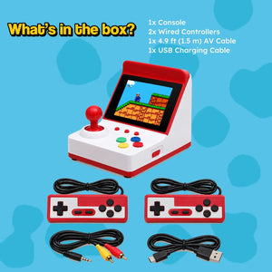 Mini Arcade Retro Game Console with Two Controllers