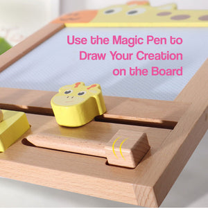 Eco-Wooden Magnetic Drawing Board