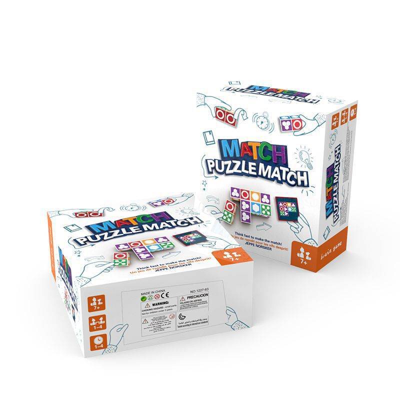Matching Master Building Block game pieces in colorful plastic, designed for family educational play and cognitive skill development.