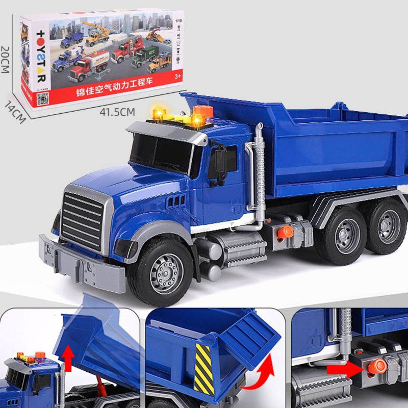 Oversized Timber Transport Toy Truck with Crane