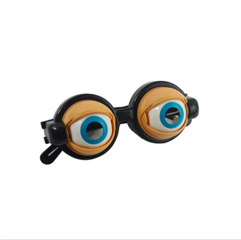 Set of colorful eye-shaped funny glasses prank toys for kids and teens