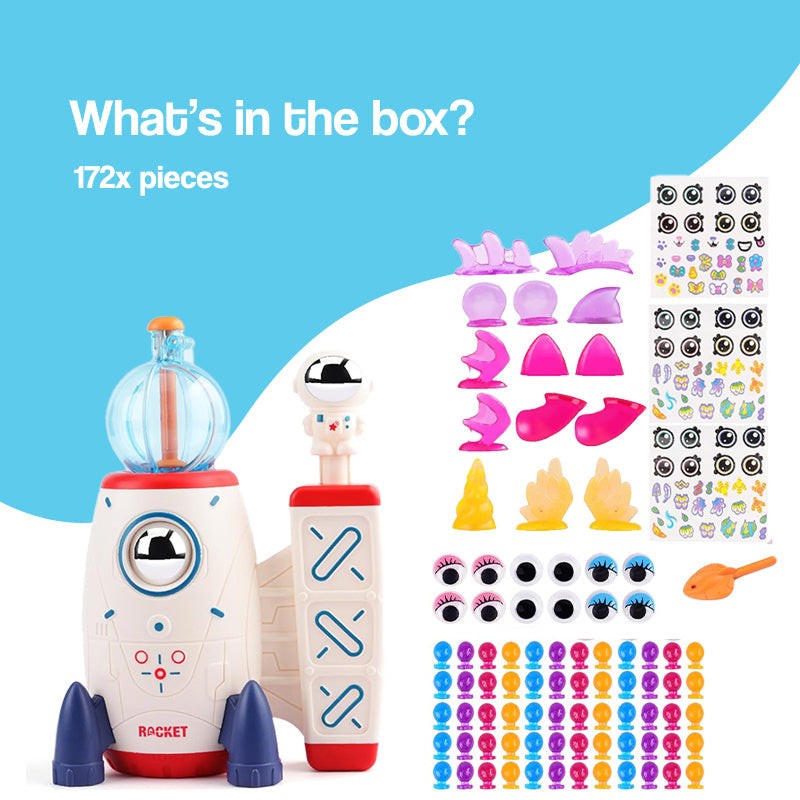 Magic PopKit reusable balloon toy set with pump and 172 creative pieces for kids to make magical creatures