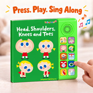 Press & Play Nursery Rhyme Sound Book – Montessori-inspired toy