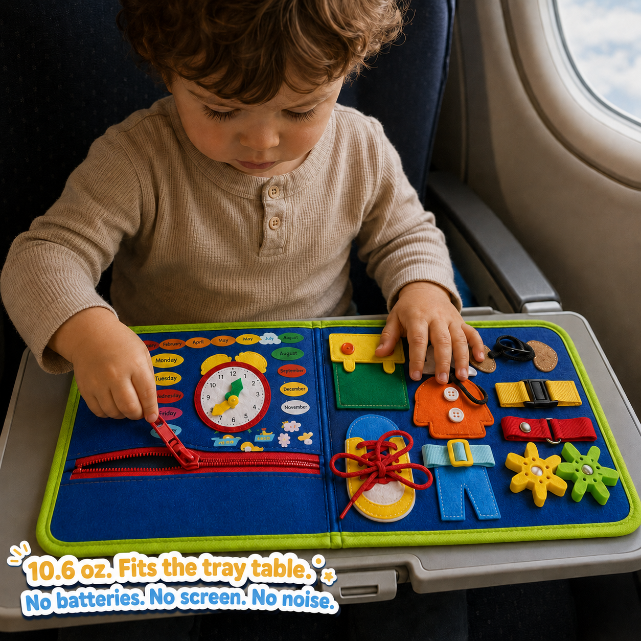 Soft Quiet Book with 20+ Activities for Toddlers