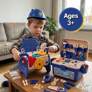 Kids' Tool Set & Workbench Electric Drill Tools & Building Pieces – DIY craft activity