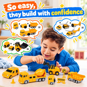 Click & Snap Magnetic Transformer Construction Set