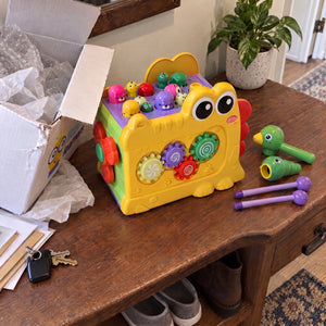 Whack-a-Mole Activity Cube with Xylophone
