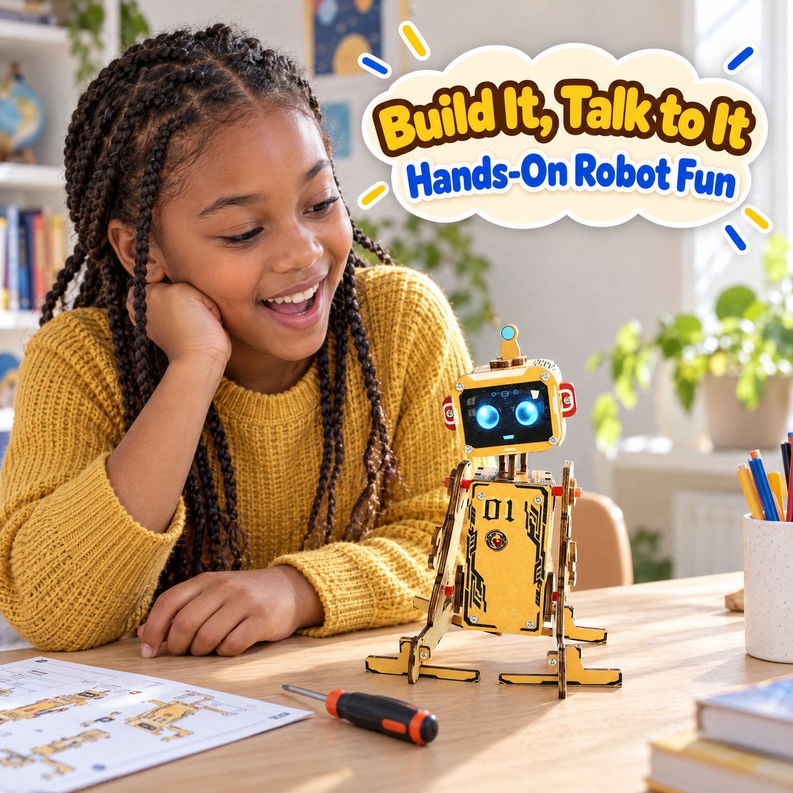 Voice-Controlled DIY Educational Robot Kit