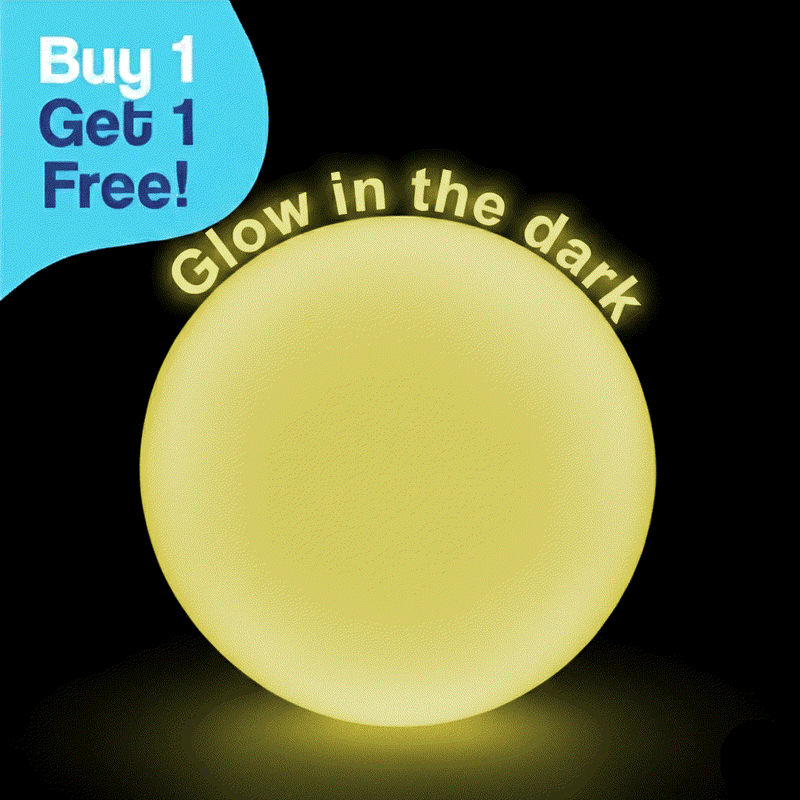 Giant Jelly Balloon Ball glowing in the dark with Buy 1 Get 1 Free offer for outdoor active play