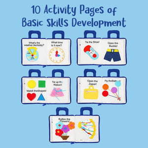 My First Portable Fun Activity Learning Montessori Book