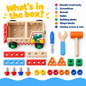 Wooden Take-Apart Tool Truck – electronic learning toy