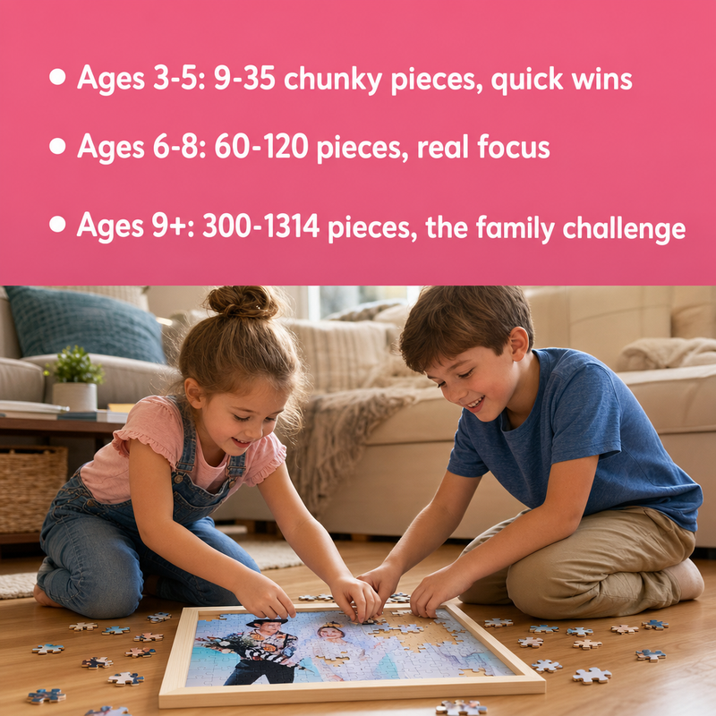Custom Photo Wooden Puzzle 6*4 with Solid Wood Frame (view 8)