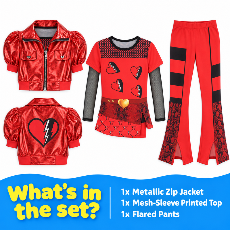 Metallic Rocker 3-Piece Costume Set (view 6)