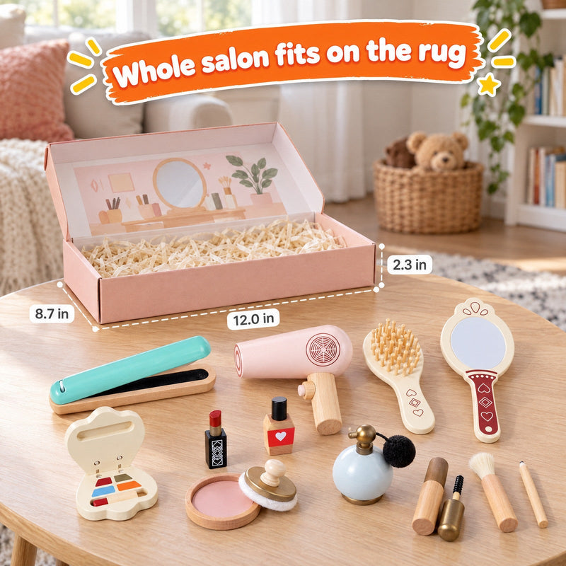 Wooden Pretend Play Makeup Set – gift idea for kids and grandchildren