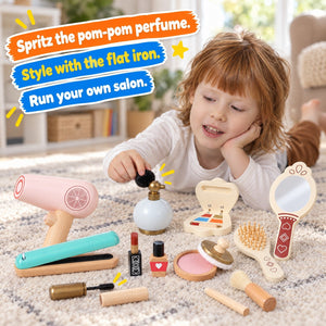 Wooden Pretend Play Makeup Set – educational toy