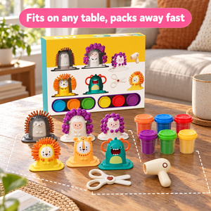 Animal Barber Clay Play Set – DIY craft activity