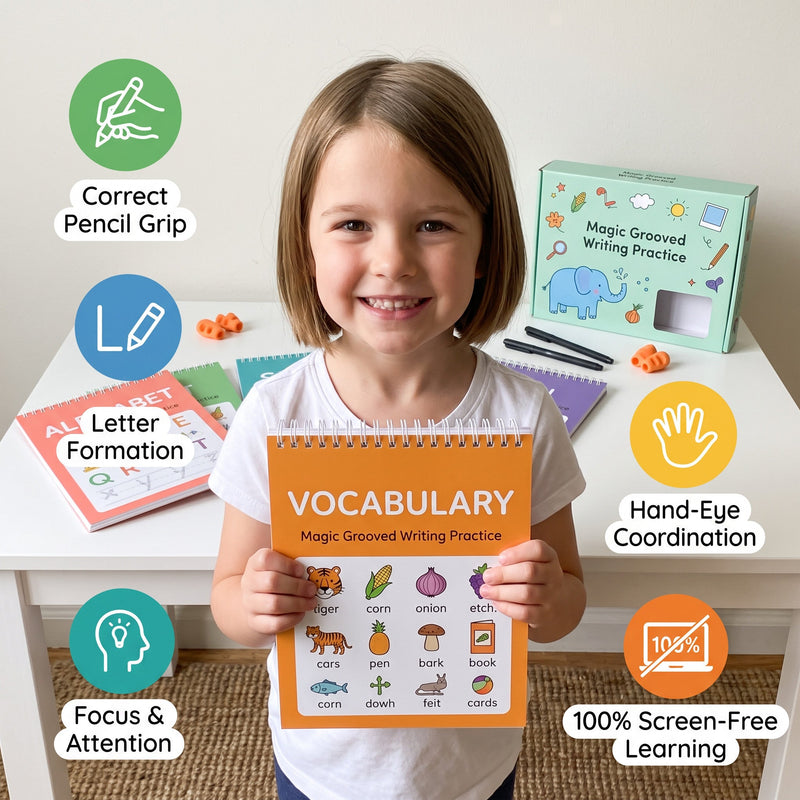 Magic Grooved Writing Practice Set – for kids ages 3–9