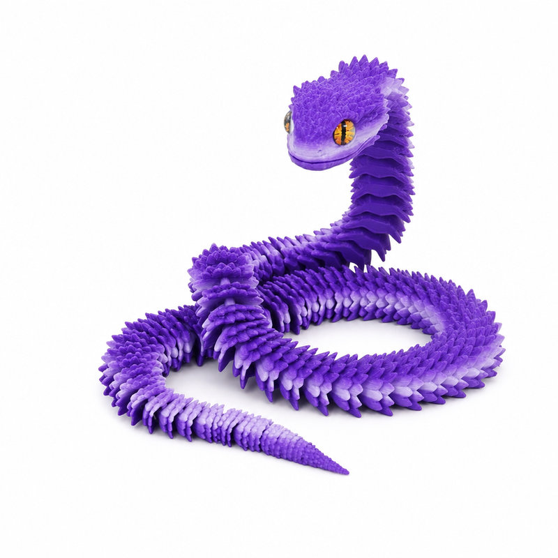 Articulated 3D-Printed Viper Snake (view 16)