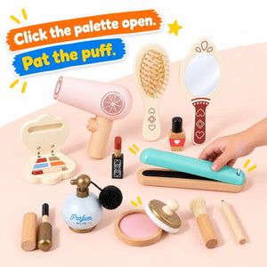 Wooden Pretend Play Makeup Set – Montessori-inspired toy