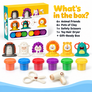 Animal Barber Clay Play Set – gift idea for kids and grandchildren