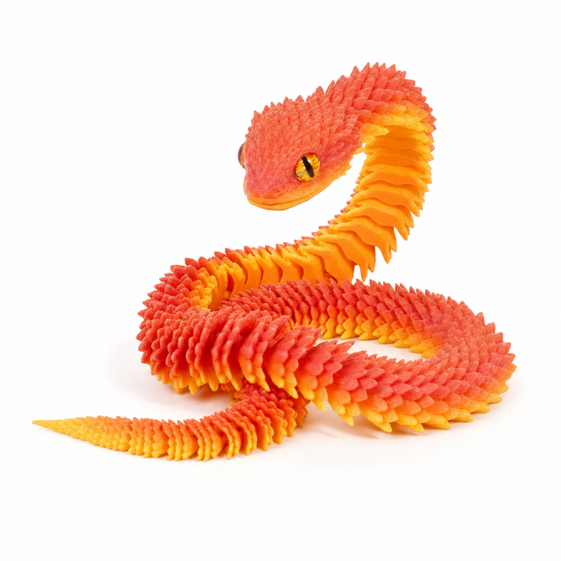 Articulated 3D-Printed Viper Snake (view 21)
