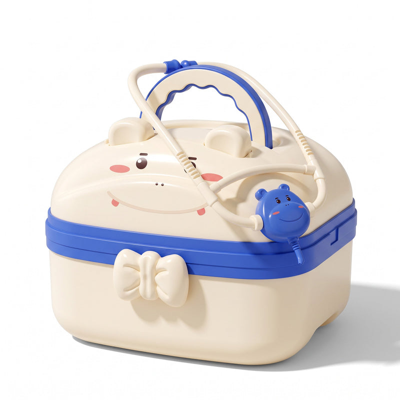 Little Doctor Play Kit with Hippo Carry Case in blue – view 8
