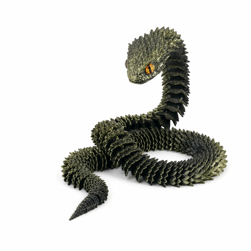 Articulated 3D-Printed Viper Snake (view 9)
