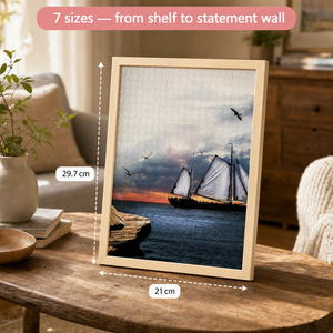 Custom Photo Wooden Puzzle 6*4 with Solid Wood Frame (view 6)