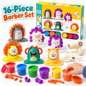 Animal Barber Clay Play Set – for kids ages 3–9