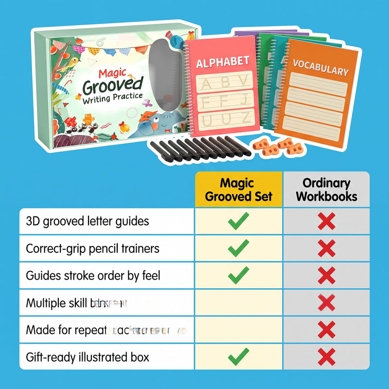 Magic Grooved Writing Practice Set (view 8)